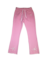 Load image into Gallery viewer, SCIENTIST FLARED JOGGERS (PINK/WHITE)
