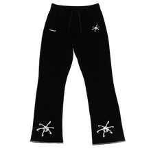 Charger l'image dans la galerie, SCIENTIST FLARED JOGGERS (BLACK/WHITE)