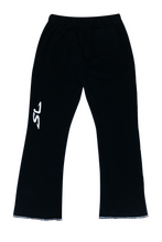 Charger l'image dans la galerie, SCIENTIST FLARED JOGGERS (BLACK/WHITE)