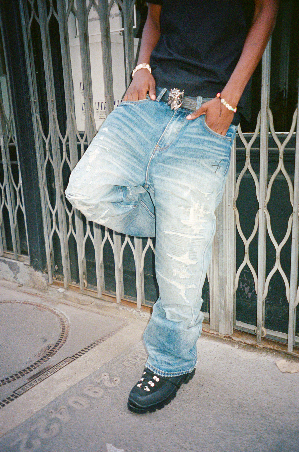 BORO FLARED DENIM