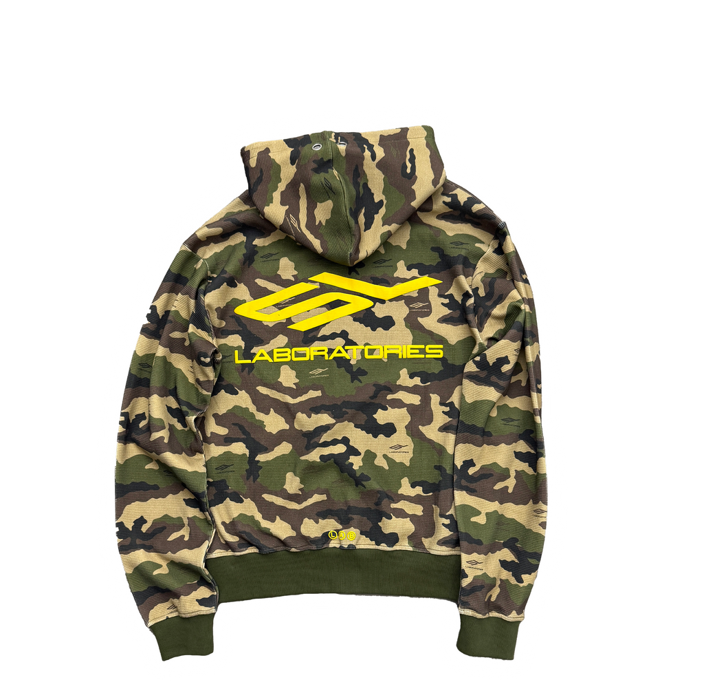 WAFFLE HOODIE (CAMO/ORANGE)