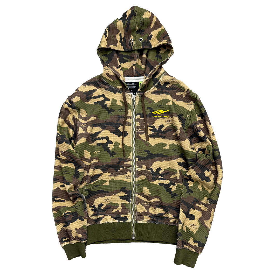 WAFFLE HOODIE (CAMO/ORANGE)