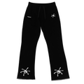SCIENTIST FLARED JOGGERS (BLACK/WHITE)