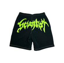 Charger l&#39;image dans la galerie, SCIENTIST SWIMMING SHORTS (BLACK/NEON GREEN)
