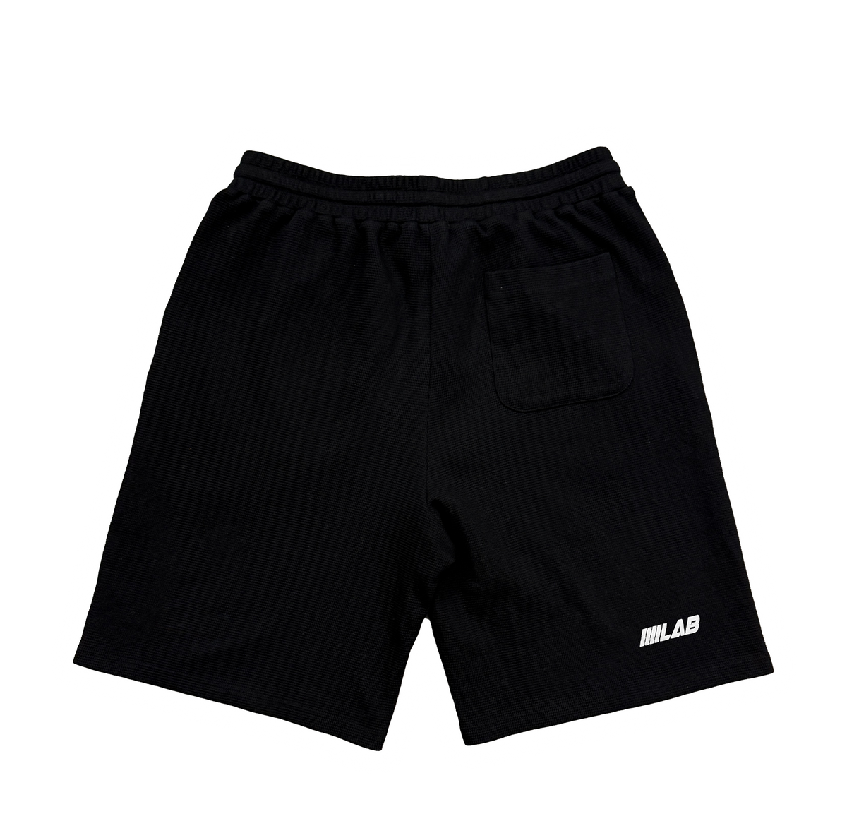 WAFFLE SHORTS (BLACK/WHITE)