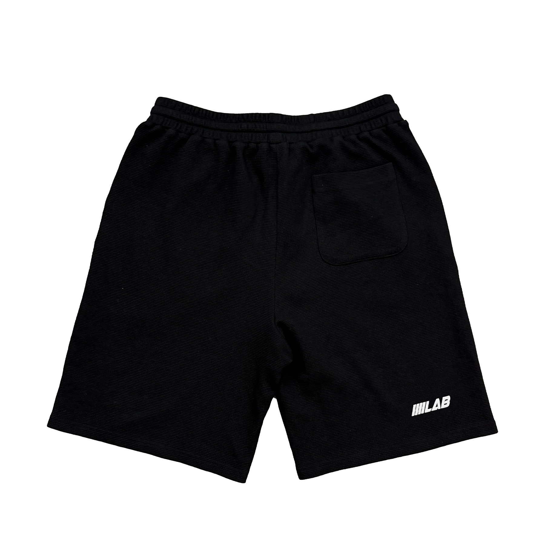WAFFLE SHORTS (BLACK/WHITE)