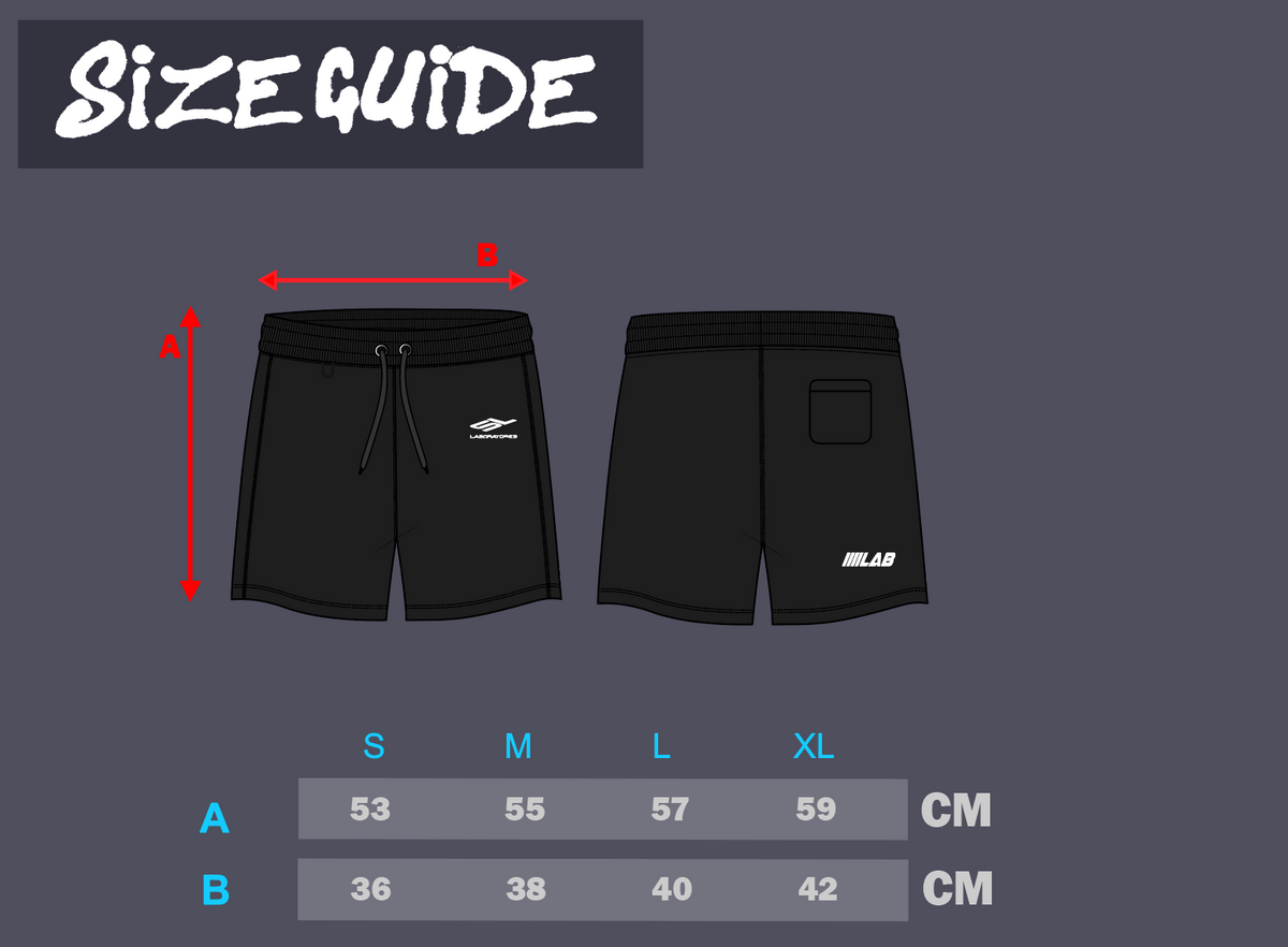 WAFFLE SHORTS (BLACK/WHITE)