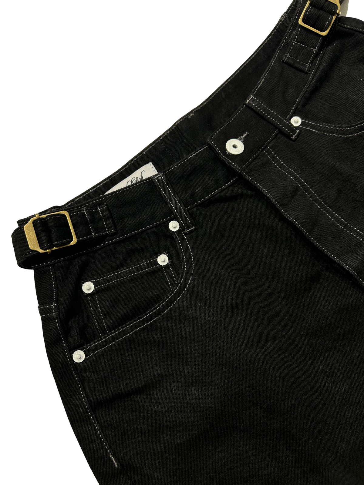 FLARED JEANS (BLACK/WHITE)