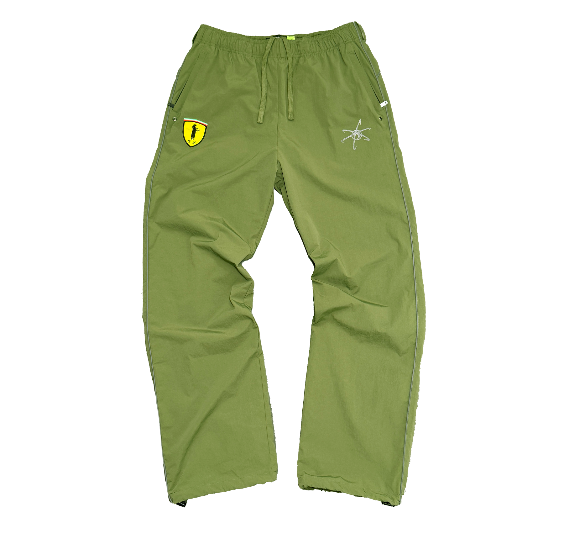 TRACK PANT (KAKI/YELLOW)