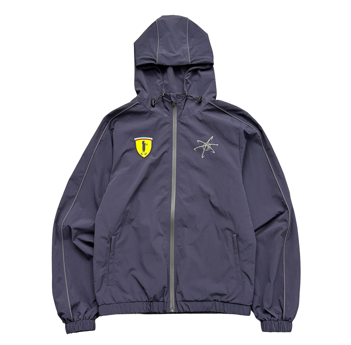 TRACK JACKET (NAVY/YELLOW)