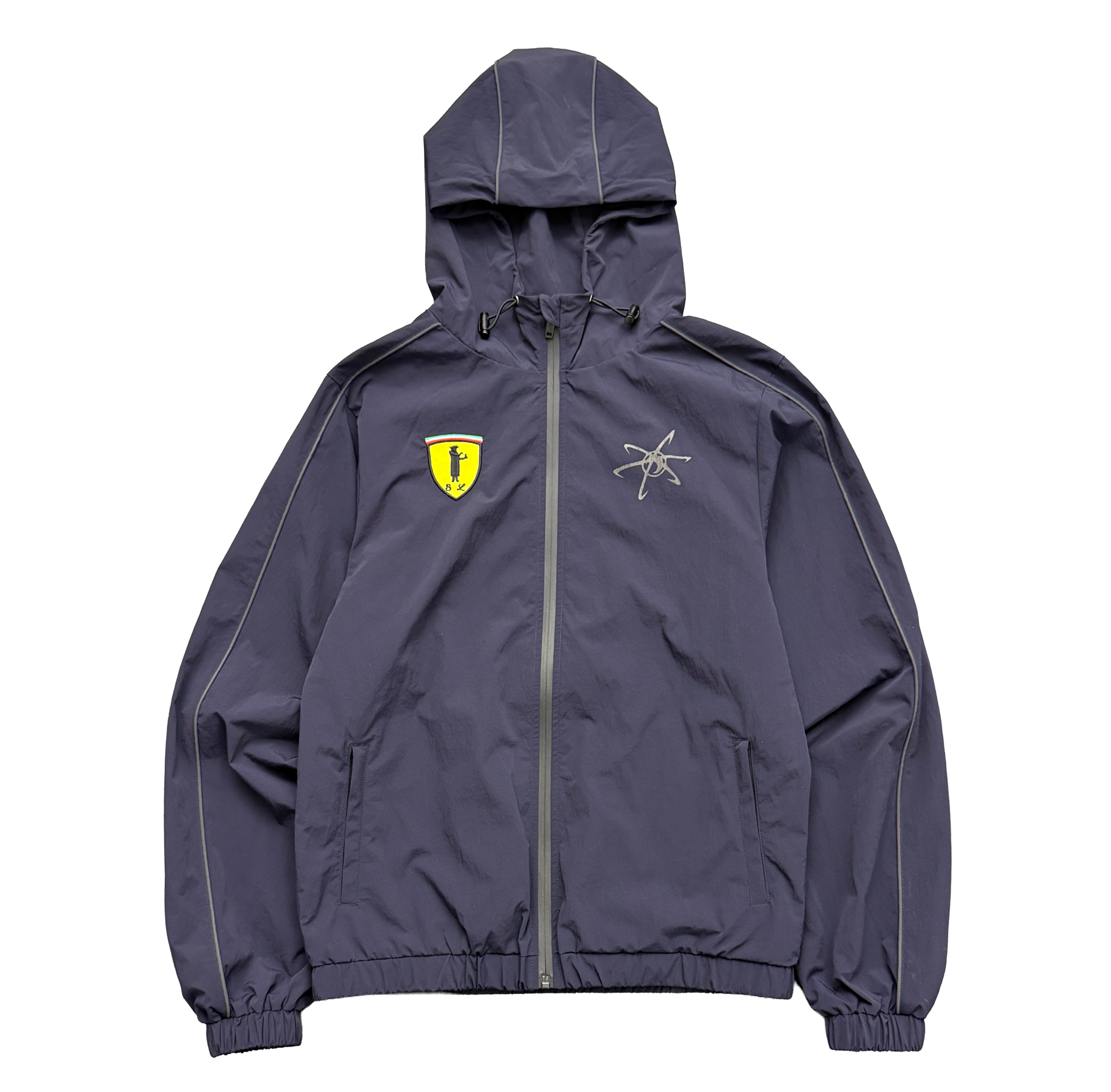 TRACK JACKET (NAVY/YELLOW)