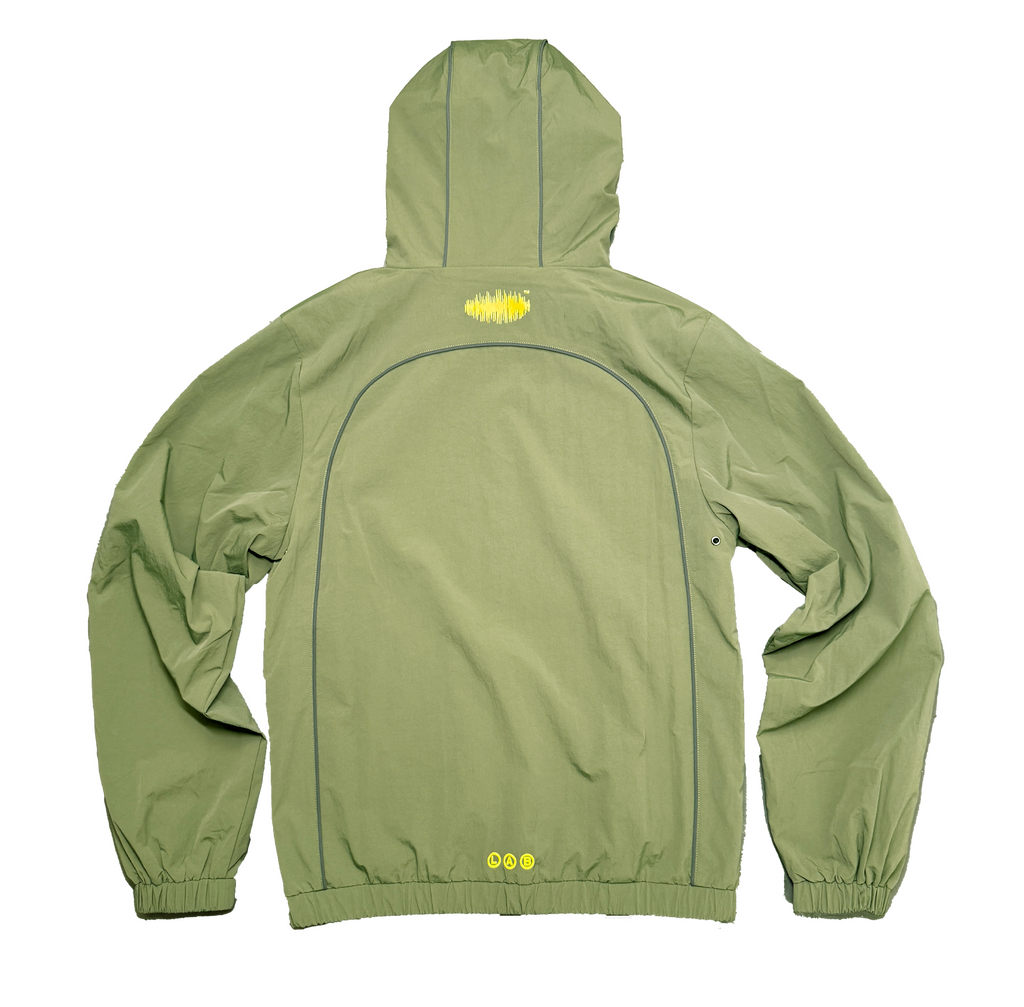 TRACK JACKET (KAKI/YELLOW)