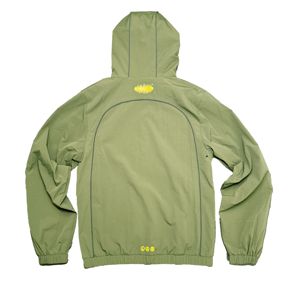 TRACK JACKET (KAKI/YELLOW)