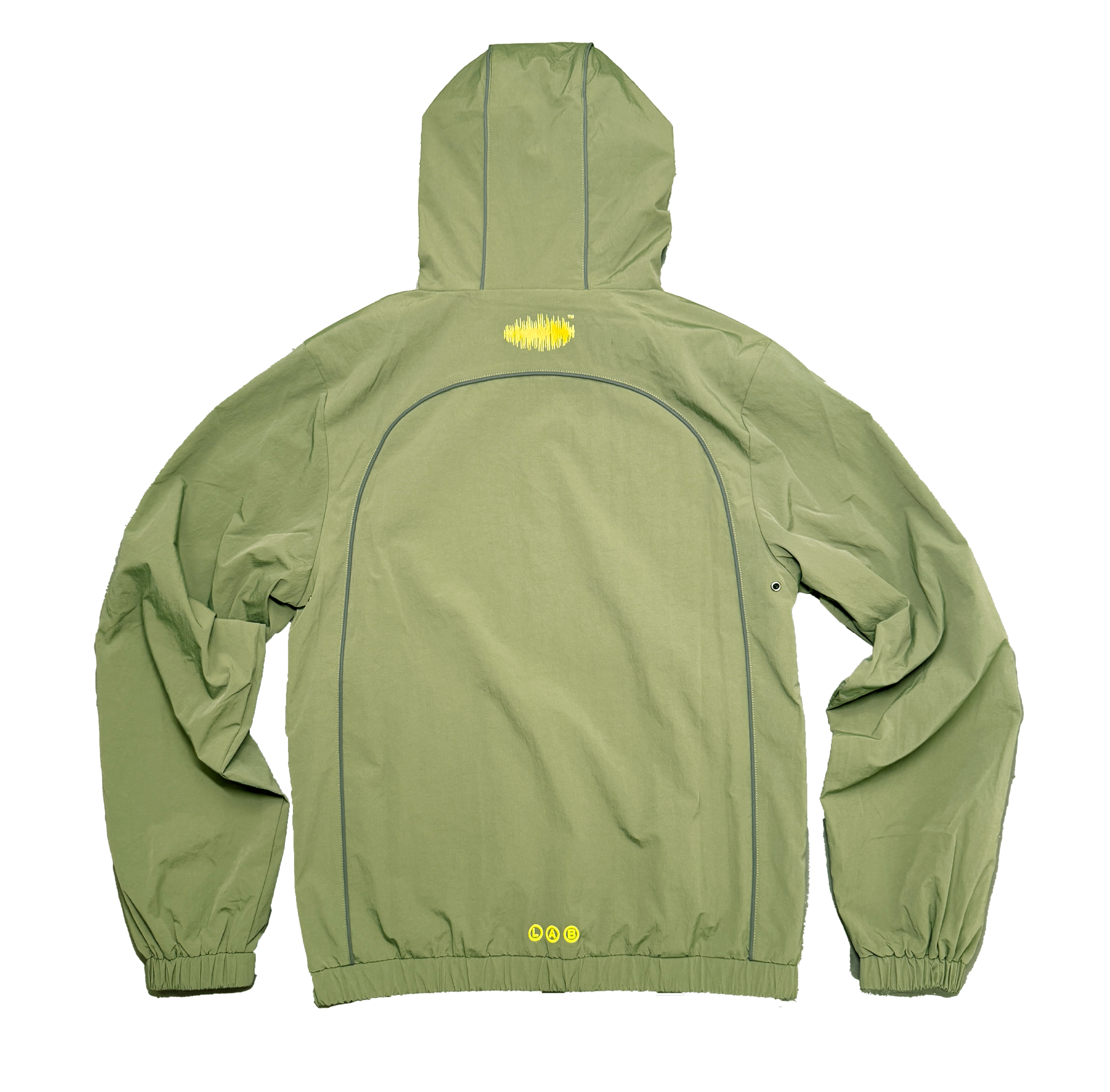 TRACK JACKET (KAKI/YELLOW)