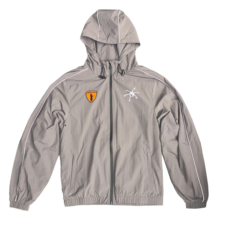 TRACK JACKET (GREY/ORANGE)